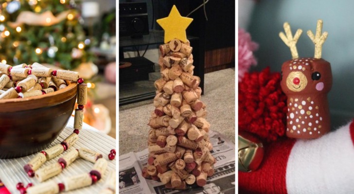 Decorazioni di Natale fai-da-te: 13 spunti creativi per riciclare i tappi di sughero