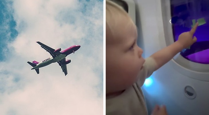 Mamma condivide il suo metodo per intrattenere il figlio in aereo: le opinioni si dividono (+VIDEO)