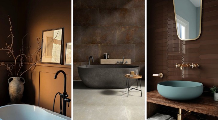 Ben je niet overtuigd van het idee van een bruine badkamer? Deze 9 voorbeelden zullen je van gedachten doen veranderen 