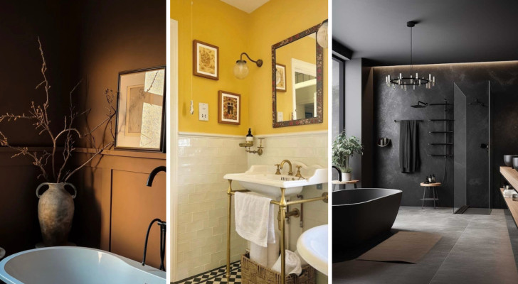 Uno schema di colori alternativo nel vostro bagno lo ammanterà di inusuale bellezza