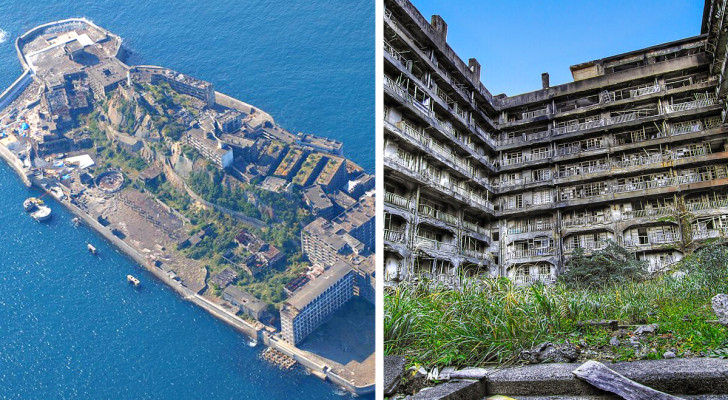 Den här japanska ön vimlade en gång i tiden av människor och gruvor: idag är den helt övergiven