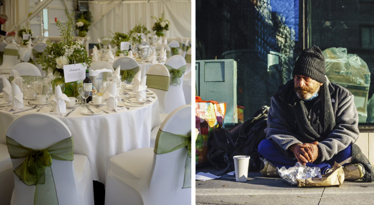 Una donna invita al banchetto di nozze della figlia i senzatetto della città: lo sposo non vuole più sposarsi