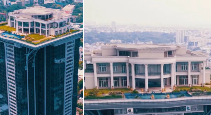 Miljardären beställer byggandet av en villa på taket till en indisk skyskrapa, men han riskerar att bli bostadslös