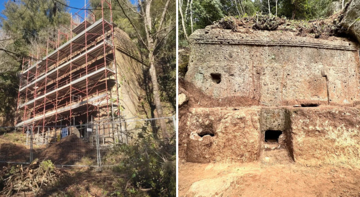 En imponerande etruskisk grav har upptäckts av arkeologer i en italiensk nekropol: den går tillbaka till 500-talet f.Kr.