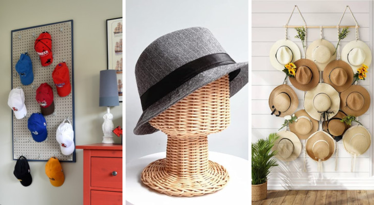 Hüte aussortieren: 1 genialer Do-it-yourself-Trick und 5 originelle und stilvolle Lösungen für jeden Typ