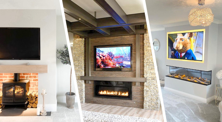 Mettre la TV et la cheminée sur le même mur ? Oui, c'est possible avec ces 11 idées fantastiques dont vous pouvez vous inspirer 