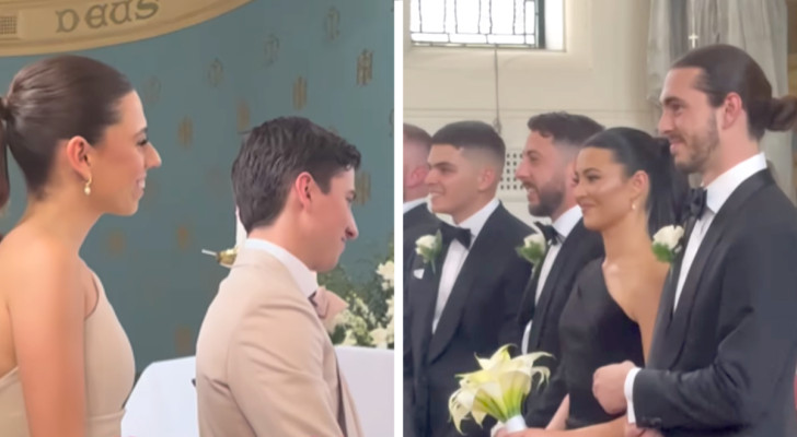 Deux jeunes mariés font un choix original pour les tenues des témoins : les photos sont magnifiques