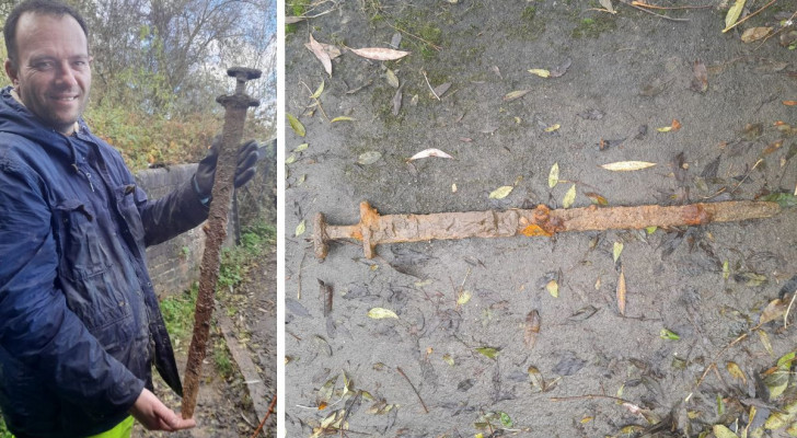 Trova una spada vichinga di oltre 1000 anni fa grazie a una calamita: l’incredibile scoperta