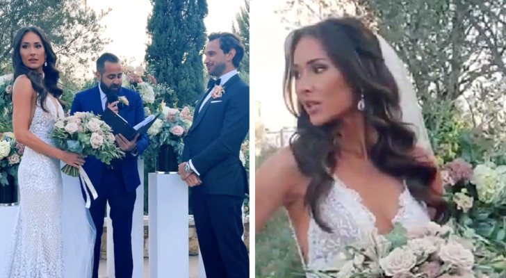 „Mitten in der Hochzeit merkte ich, dass ich nur ein halbes Kleid anhatte": Braut unterbricht Zeremonie