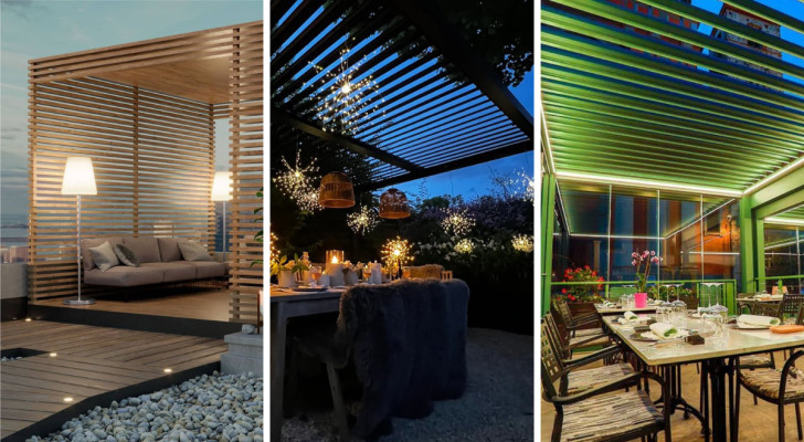 Illuminated pergolas and gazebos: 11 ideas to make evenings spent in the garden magical