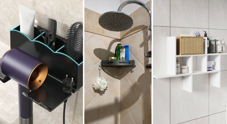 Bathroom shelves: the perfect solution for storing your things, even in small bathrooms