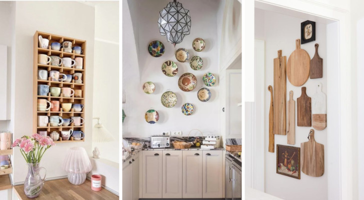 Decoraties voor lege muren in de keuken
