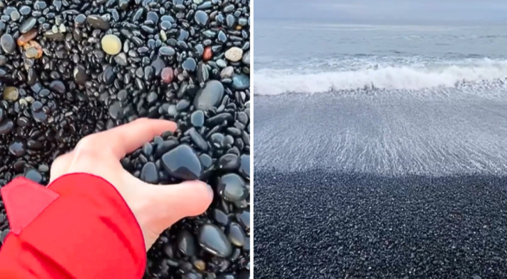 Op dit zwarte strand in IJsland doet zich elke keer dat er een golf op de kust beukt een "oorverdovend" fenomeen voor