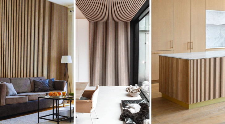 Trendy wooden slats: 15 ideas for furnishing your home using increasingly popular material