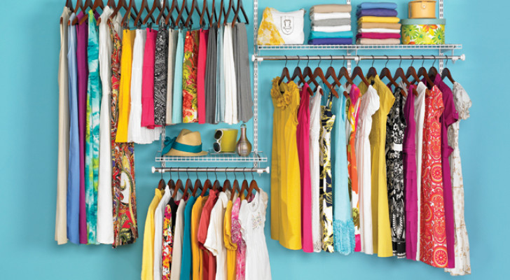 An organized closet