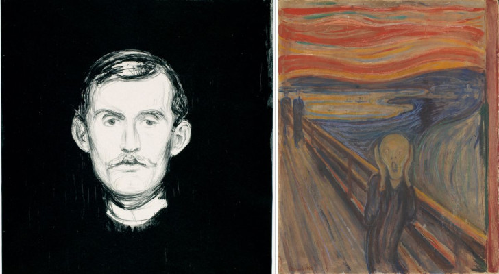 Der Schrei ist vielleicht das berühmteste Werk von Edvard Munch, nicht zuletzt wegen des flammenden Himmels im Hintergrund
