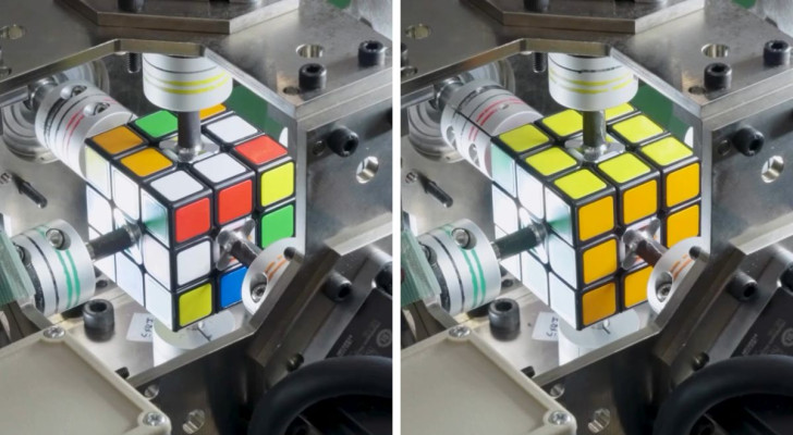 Le robot construit par des ingénieurs japonais a résolu un Rubik's cube en 0,305 seconde : c'est un record