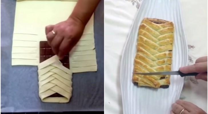 It wraps a chocolate bar with pastry and creates a delicious dessert !