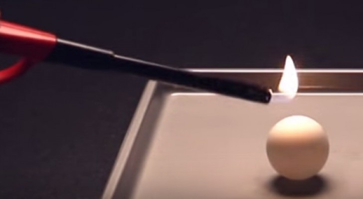 He sets fire to a ping-pong ball ... what happens shortly after is really fascinating !