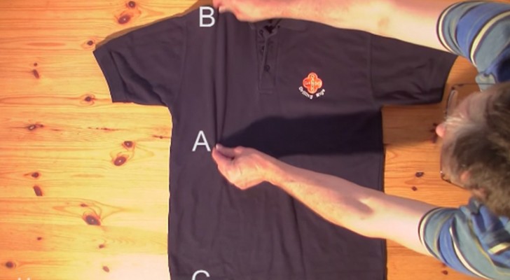Learn how to fold a shirt in under 2 seconds with this easy trick !