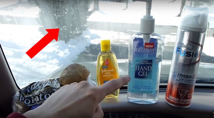 He uses these 4 common products on steamed windows: one of them is BRILLIANT