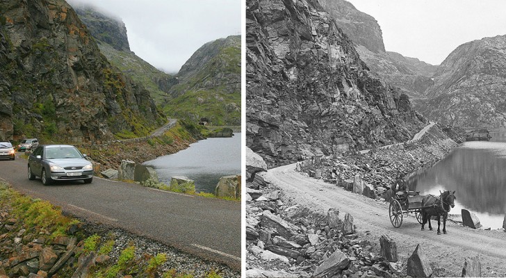 10 Fotografie della Norvegia scattate a 100 anni di distanza: trova le differenze