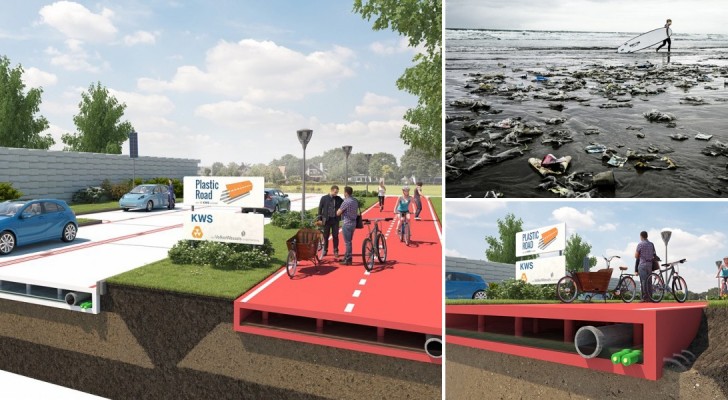 In Olanda si costruisce la prima strada interamente prodotta con plastica riciclata