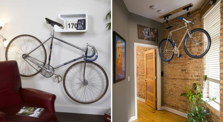 16 solutions originales pour ranger votre vélo à la maison.