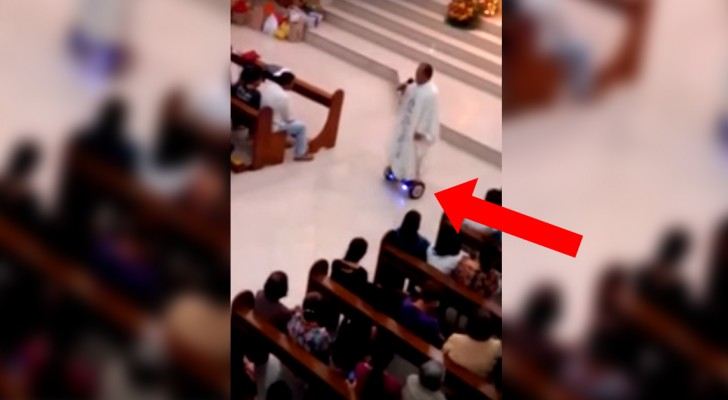 Un sacerdote celebra la misa de Navidad...pero hay un detalle que te dejara desconcertado!