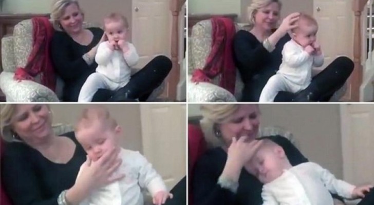 A mother shows how she puts her baby to sleep ... In less than a minute!