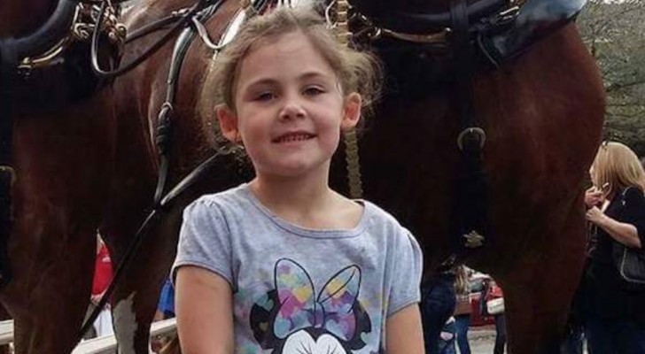 Wenn ihr dieses Foto eines kleinen Mädchens mit einem Pferd in voller Größe seht, werdet ihr es nicht fassen können!