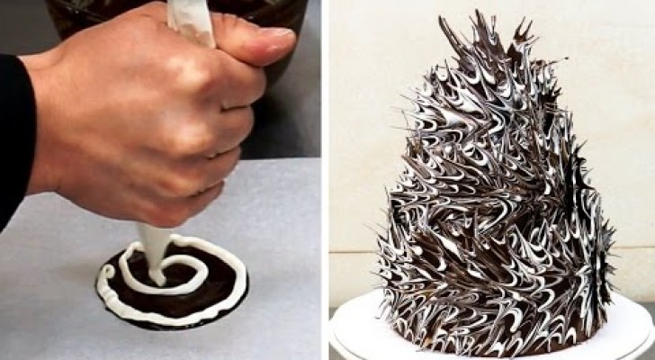 Voici comment obtenir un original gâteau au chocolat avec un procédé super simple