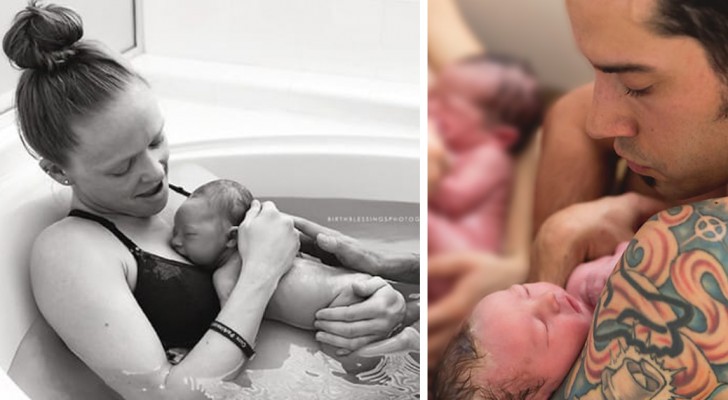 Decidono di far nascere i loro 2 gemelli in casa: le immagini raccontano un momento unico