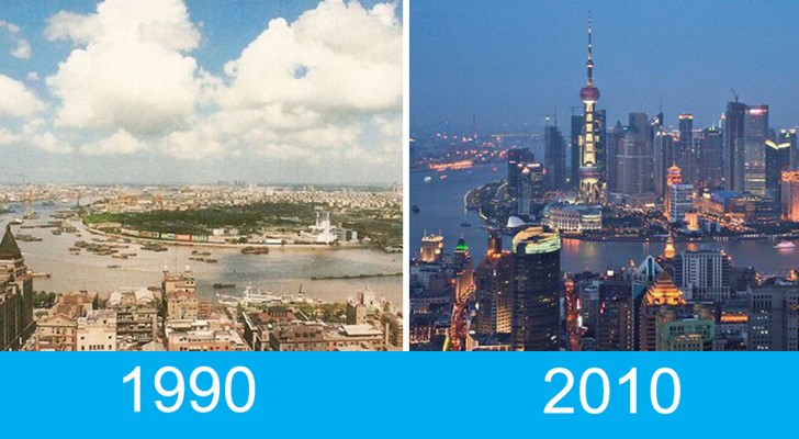 20 steden op afstand gefotografeerd in 20 jaar: de veranderingen zijn ronduit dramatisch