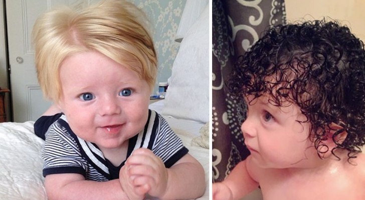 Certains bébés sont loin d'être chauves quand ils naissent: en voici des exemples adorables