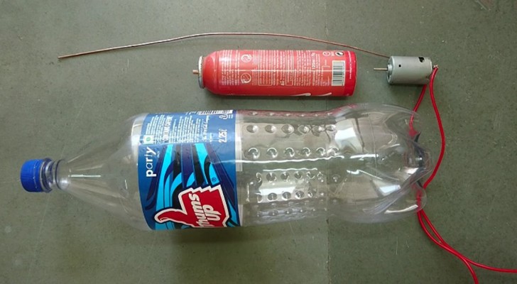 Here's how to create a functioning mini-vacuum cleaner using ONLY recycled materials!