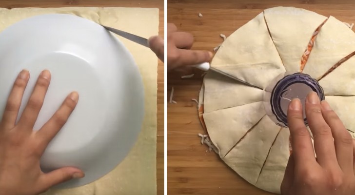 Here's how to prepare a delicious pizza that looks like a star!