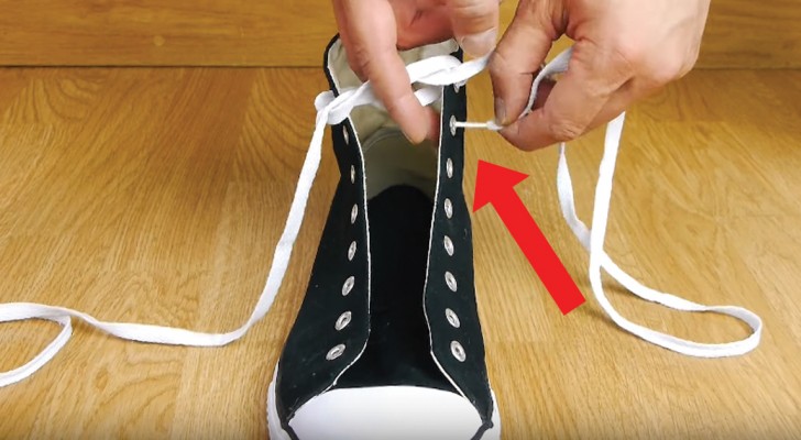 Start by lacing up your shoes in REVERSE --- Discover a new time-saving technique!