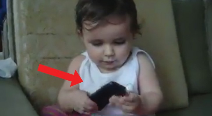 A little girl picks up the phone --- What she does will make you laugh!
