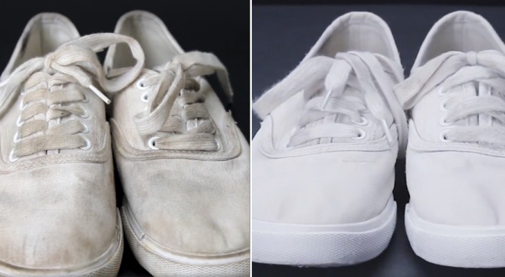 Keep your shoes WHITE with this amazing hack!