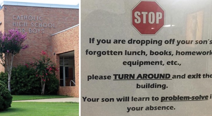 Un cartello su una scuola impedisce l'accesso ai genitori: siete d'accordo con il motivo?