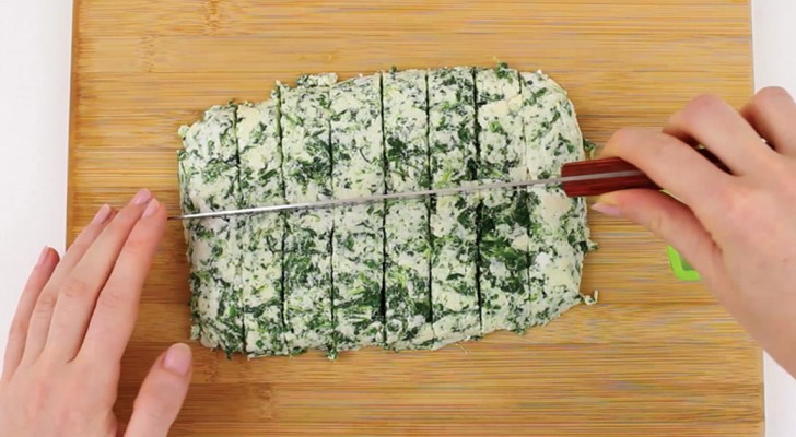 Combine spinach and cheese to create a delicious mouthwatering snack!